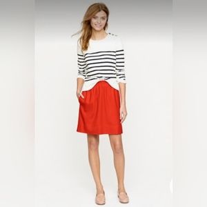 J.CREW - RED PAPERBAG SKIRT - SIZE 2